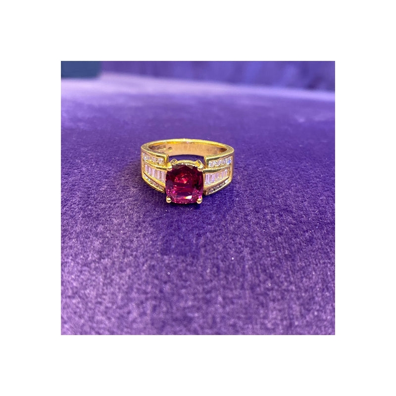 Ruby & Diamond Men's Ring