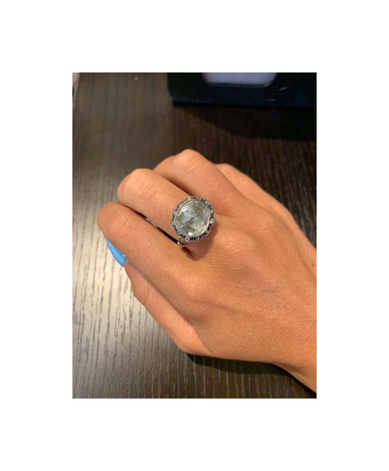Victorian Rose Cut Diamond Ring