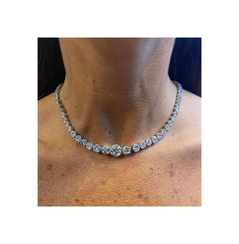 Diamond Rivière Necklace