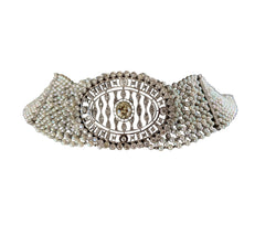Diamond and Pearl Choker Necklace