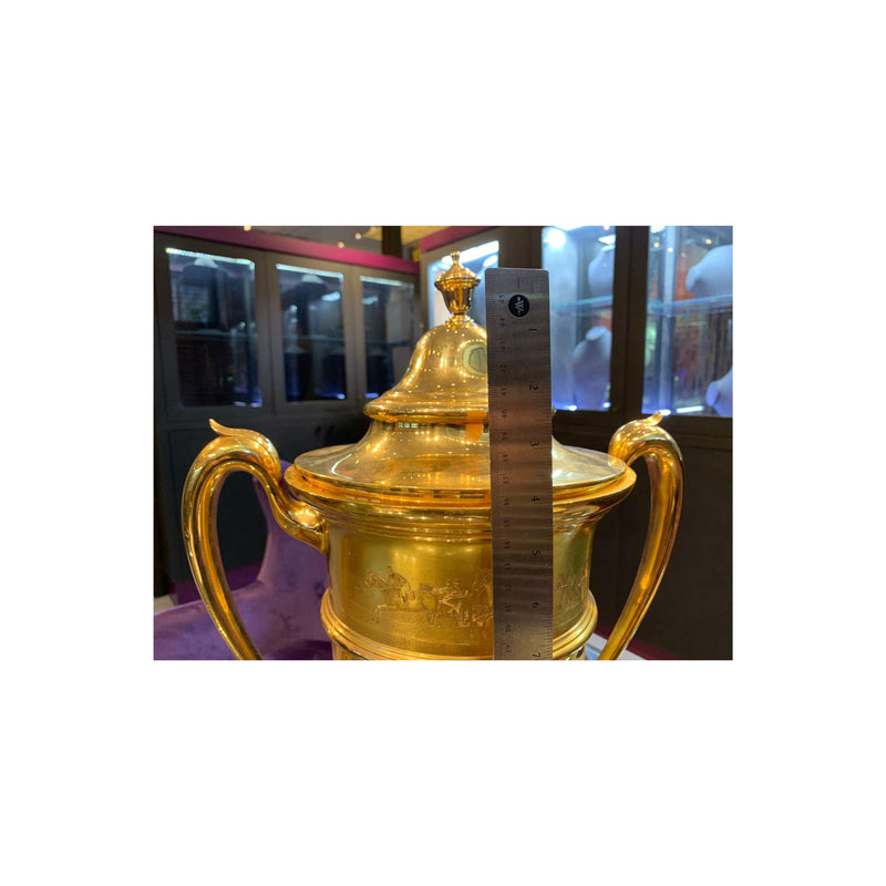 Historic Gold Equestrian Trophy "Cup" by Black Starr and Frost