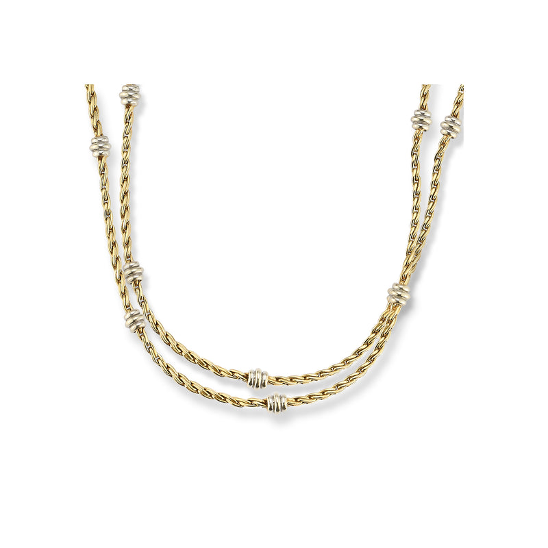 Cartier Two Tone Gold Necklace