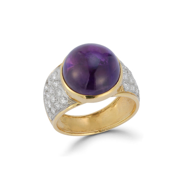 Cabochon Amethyst Ring – Joseph Saidian Sons