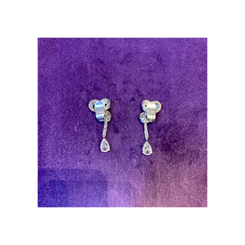 Van Cleef and Arpels Pear Shape Diamond Earrings