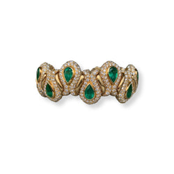 Rene Boivin Diamond & Emerald Bracelet