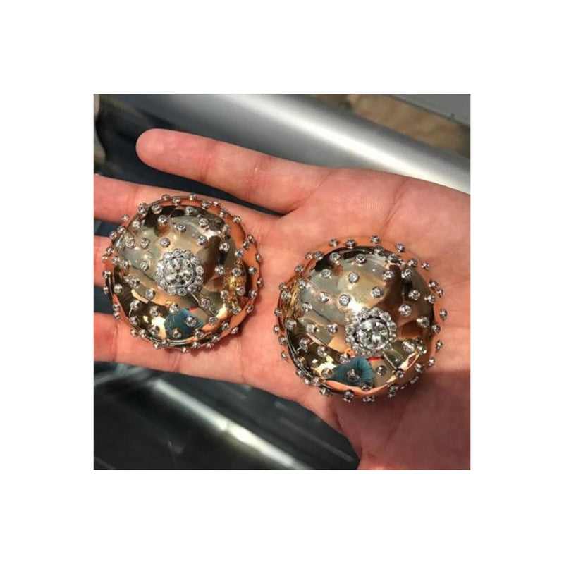 Large Bvlgari Diamond Brooch Set