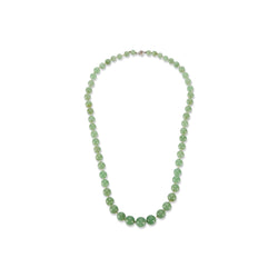 Certified Natural Jadeite Jade Bead Necklace