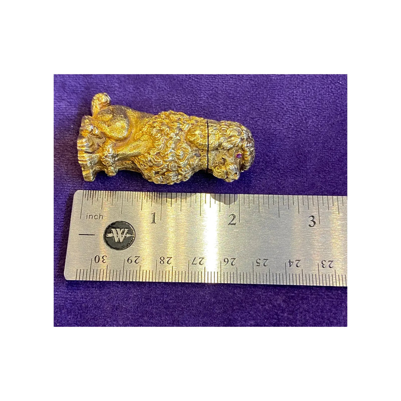Schlumberger Gold Poodle Lighter