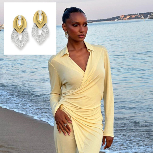 Jasmine Tookes wears Joseph Saidian and Sons at Cannes