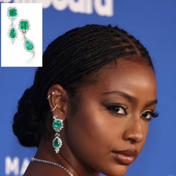 Justine Skye wears Joseph Saidian and Sons at the  Billboard Women in Music 2024