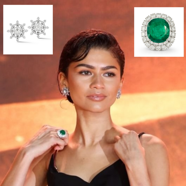 Zendaya wears vintage Bvlgari from Joseph Saidian and Sons for the premiere of Dune 2 in London