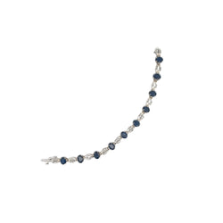 Sapphire and Diamond Link Bracelet