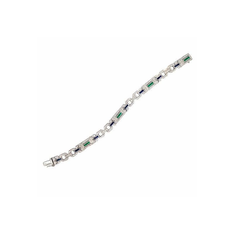 Sapphire and Emerald Bracelet