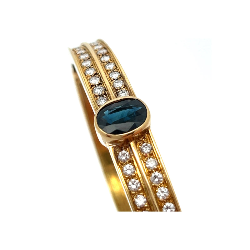 Sapphire and Diamond Bangle