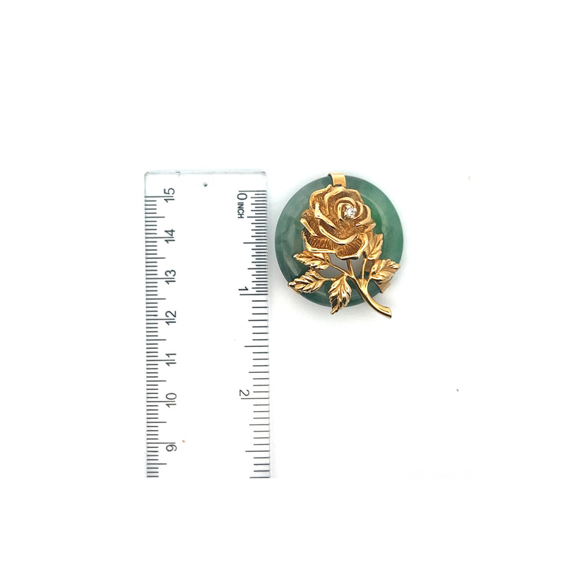 Tiffany & Co Jade Flower Brooch