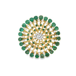 Emerald and Diamond Brooch&nbsp;