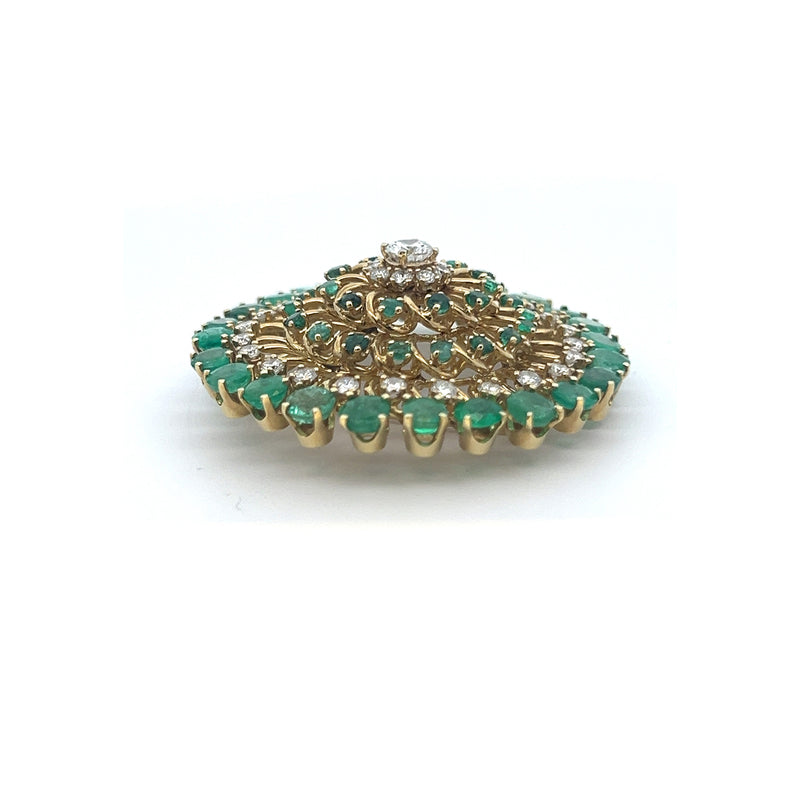 Emerald and Diamond Brooch&nbsp;