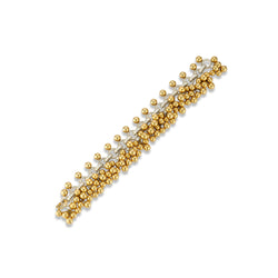 Diamond & Gold Bead Bracelet