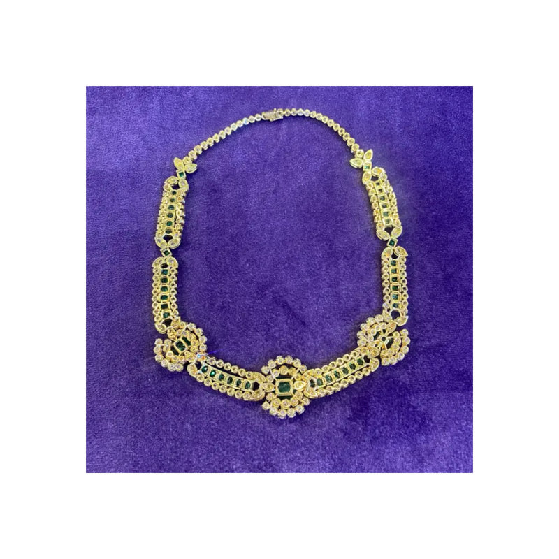 Van Cleef & Arpels Diamond & Emerald Necklace