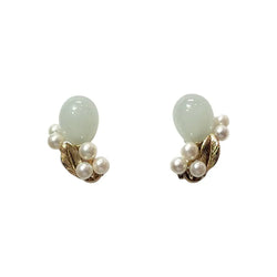 Jade & Pearl Earrings
