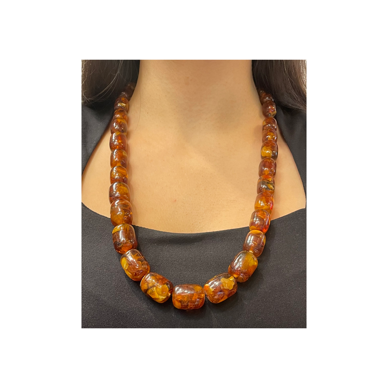 Amber Bead Necklace