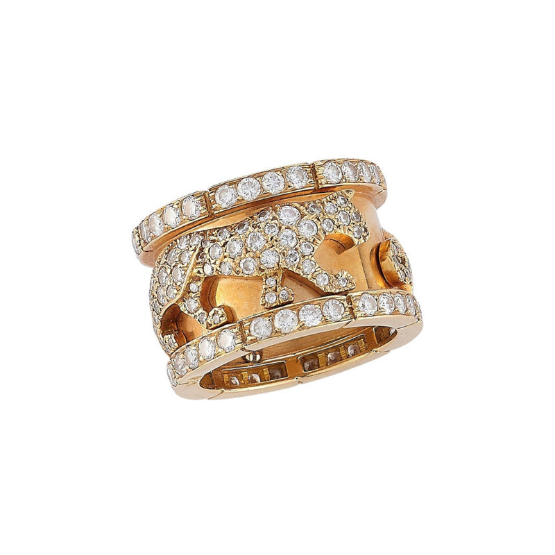 Cartier Mahango Walking Panthère' Diamond Ring