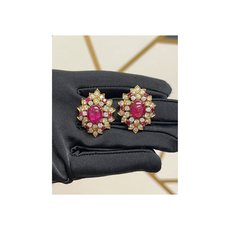 Van Cleef and Arpels Ruby and Diamond Earrings