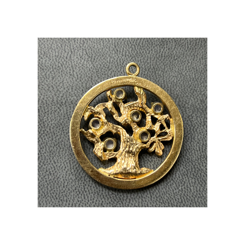 Tiffany & Co Moonstone Tree of Life Pendant