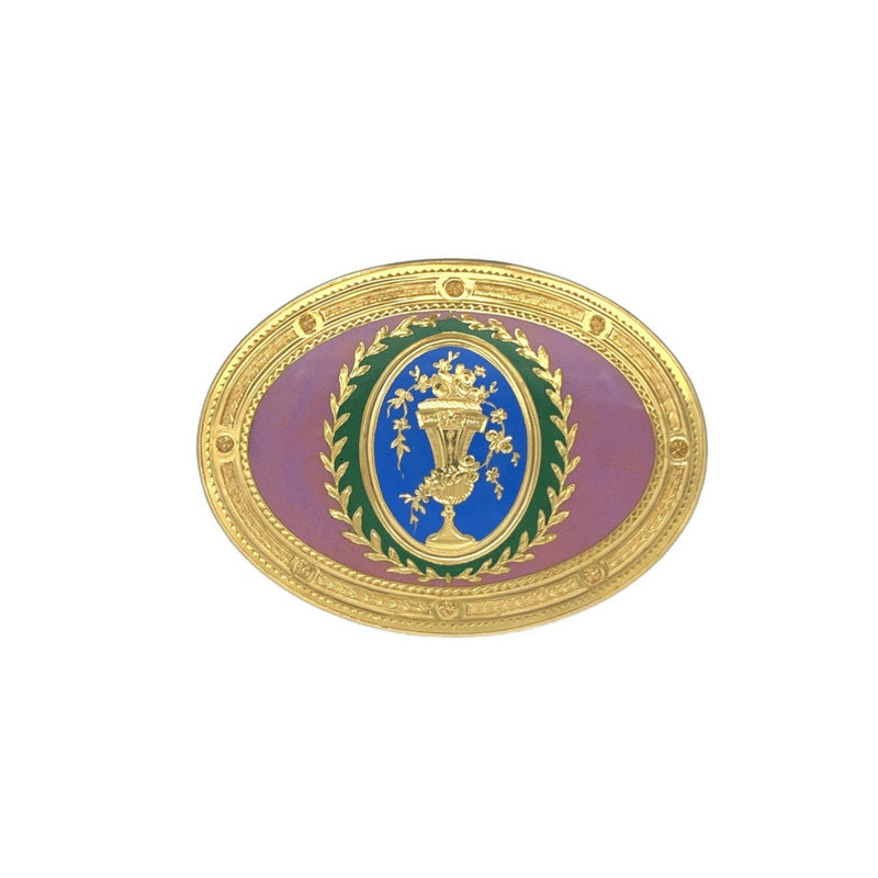 A Gold and Enamel German Snuff Box