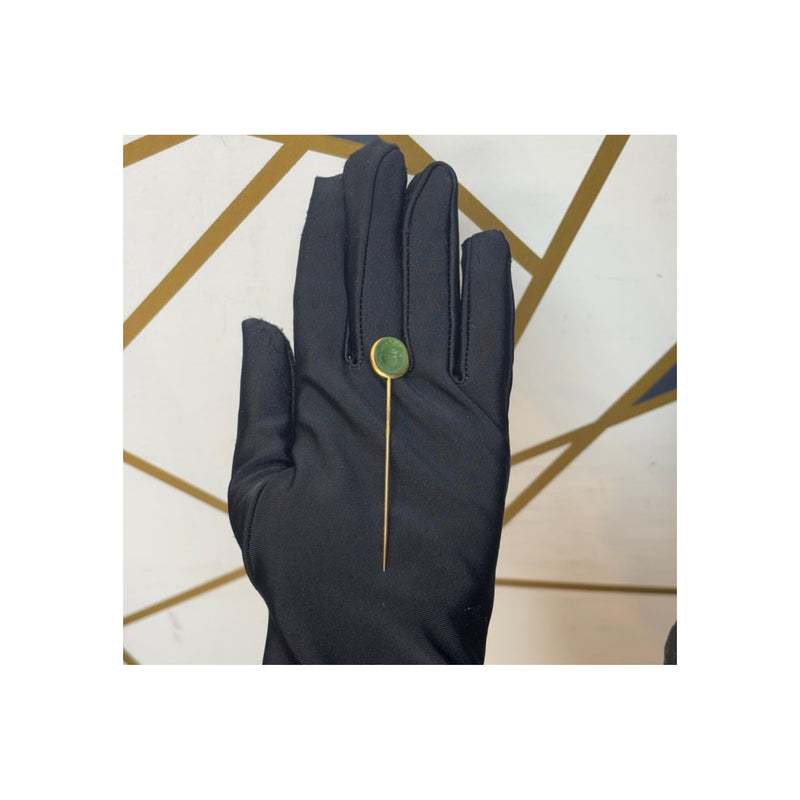 Tiffany & Co. Egyptian Revival Jade Stick Pin