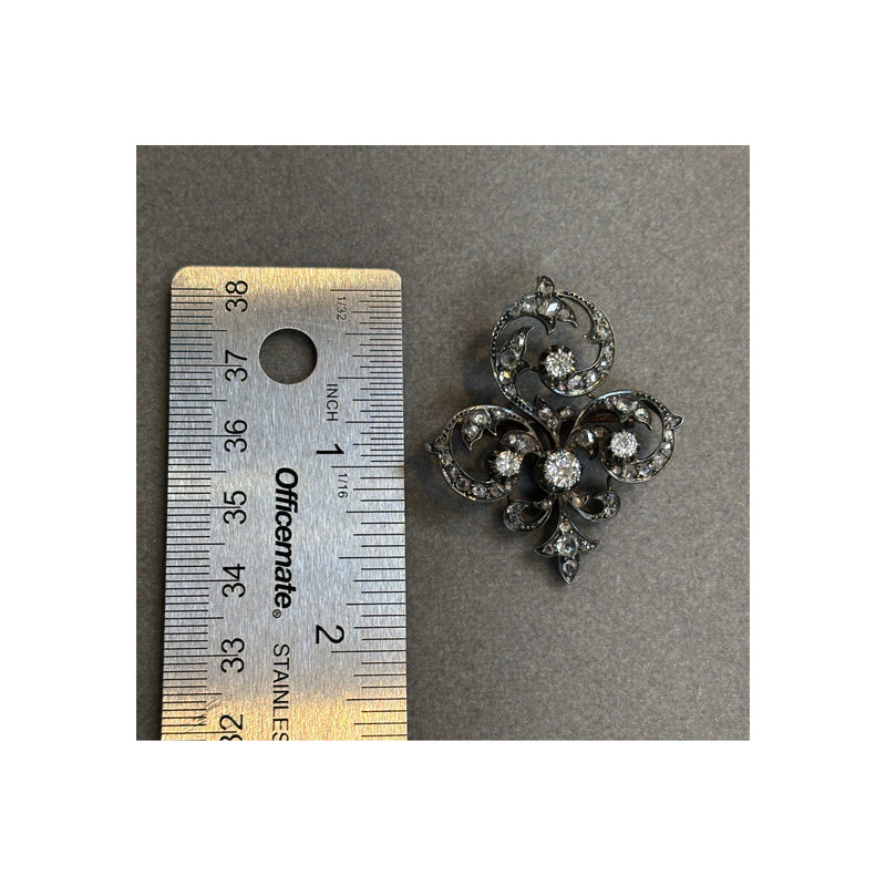 Victorian Fleur De Lis Brooch