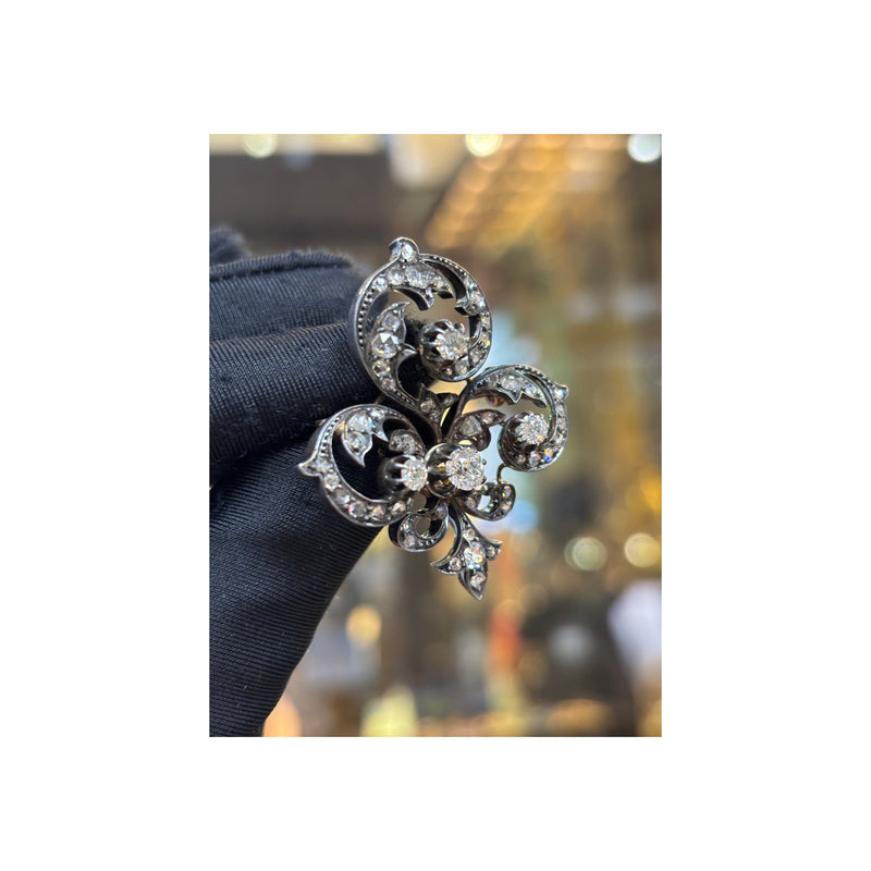 Victorian Fleur De Lis Brooch