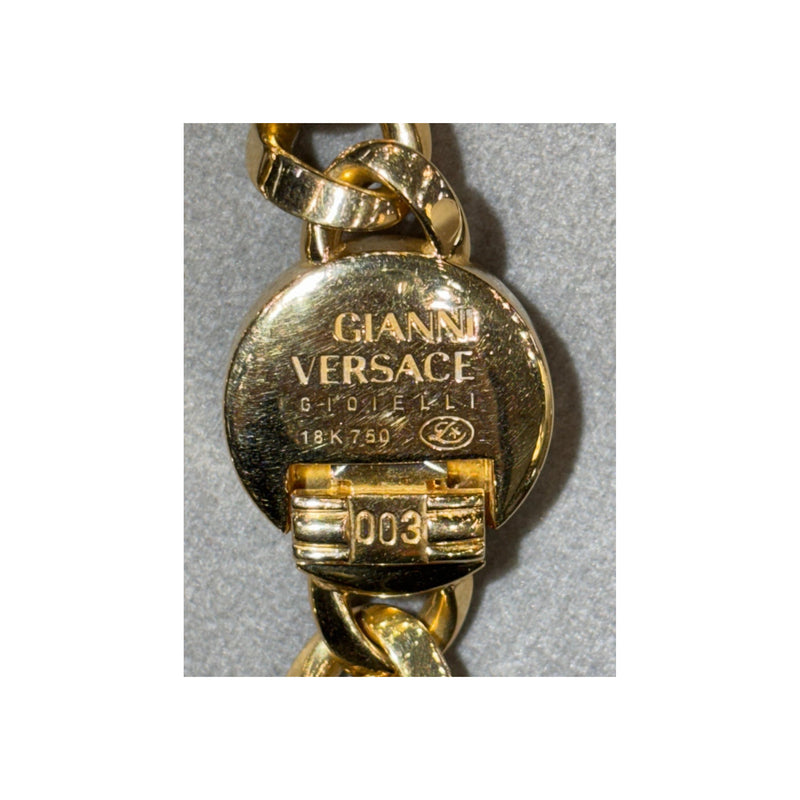 Versace Diamond Link Bracelet and Necklace Set