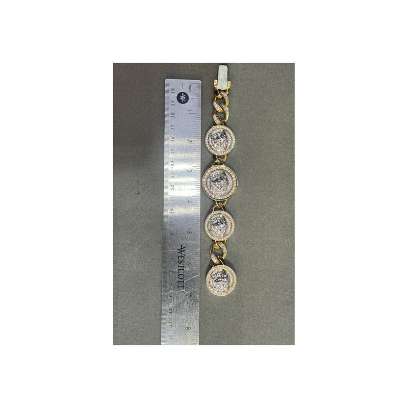 Versace Diamond Link Bracelet and Necklace Set