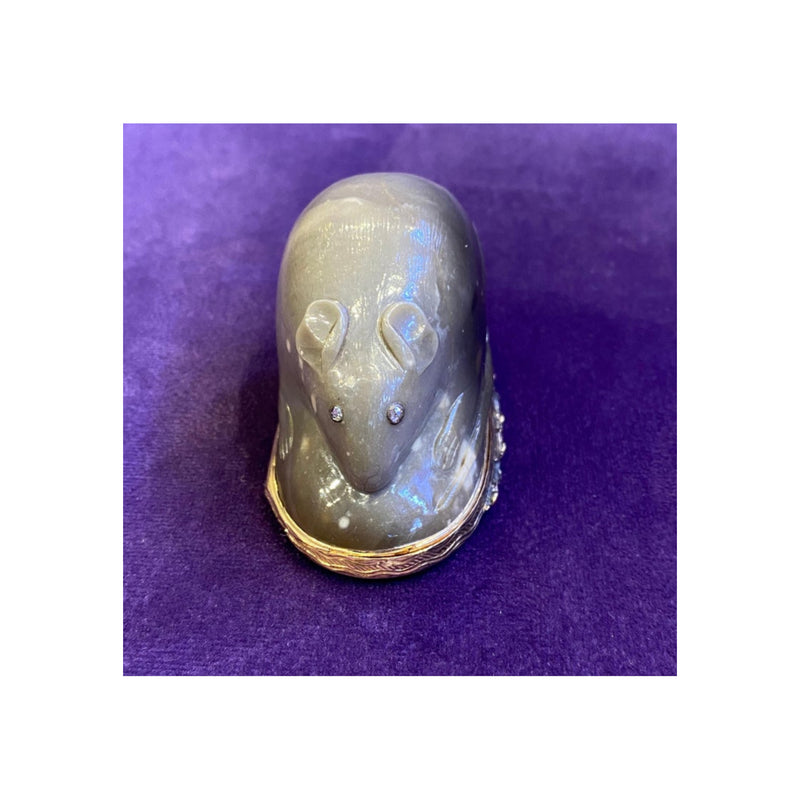 Agate Mouse Snuff Box