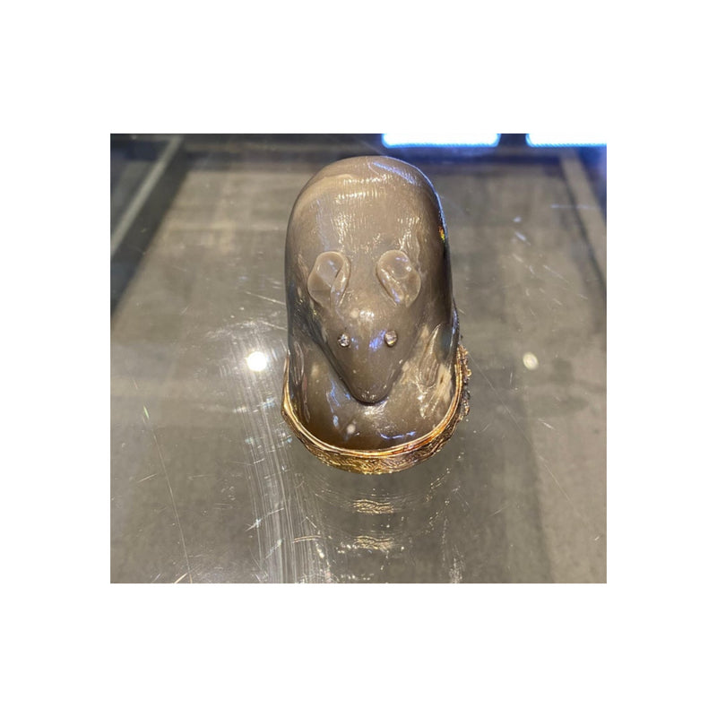 Agate Mouse Snuff Box