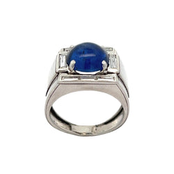 Men's Cabochon Sapphire Ring