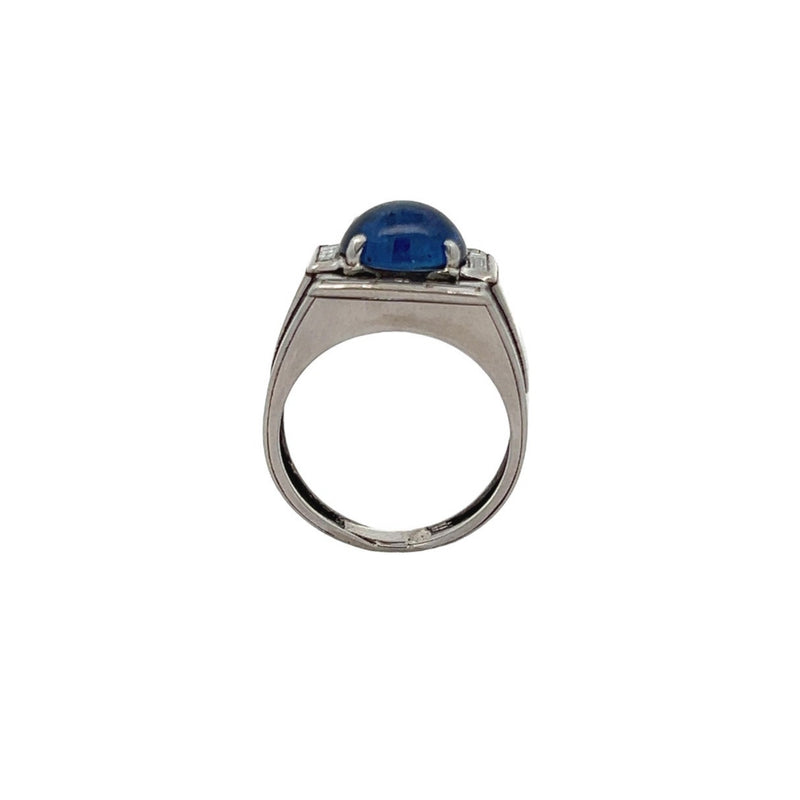 Men's Cabochon Sapphire Ring