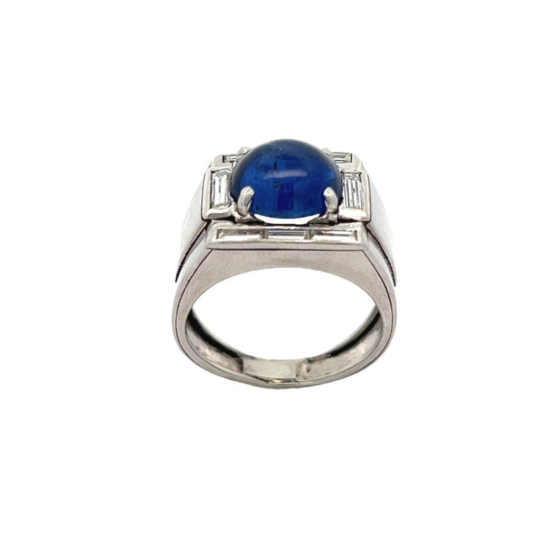 Men's Cabochon Sapphire Ring