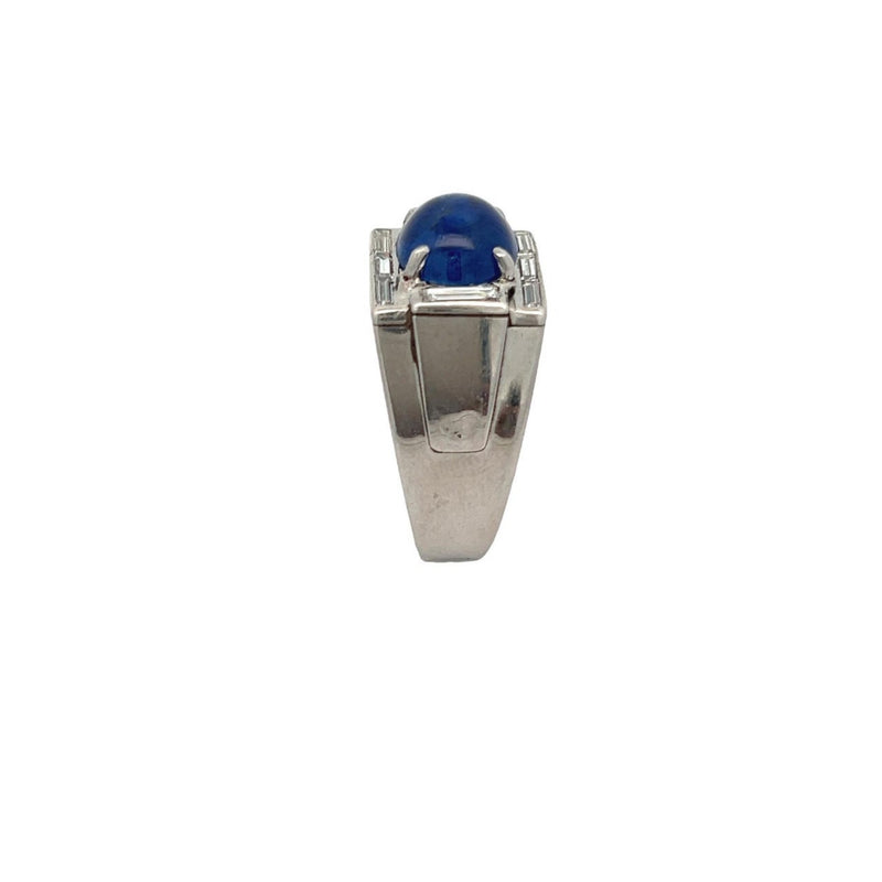 Men's Cabochon Sapphire Ring