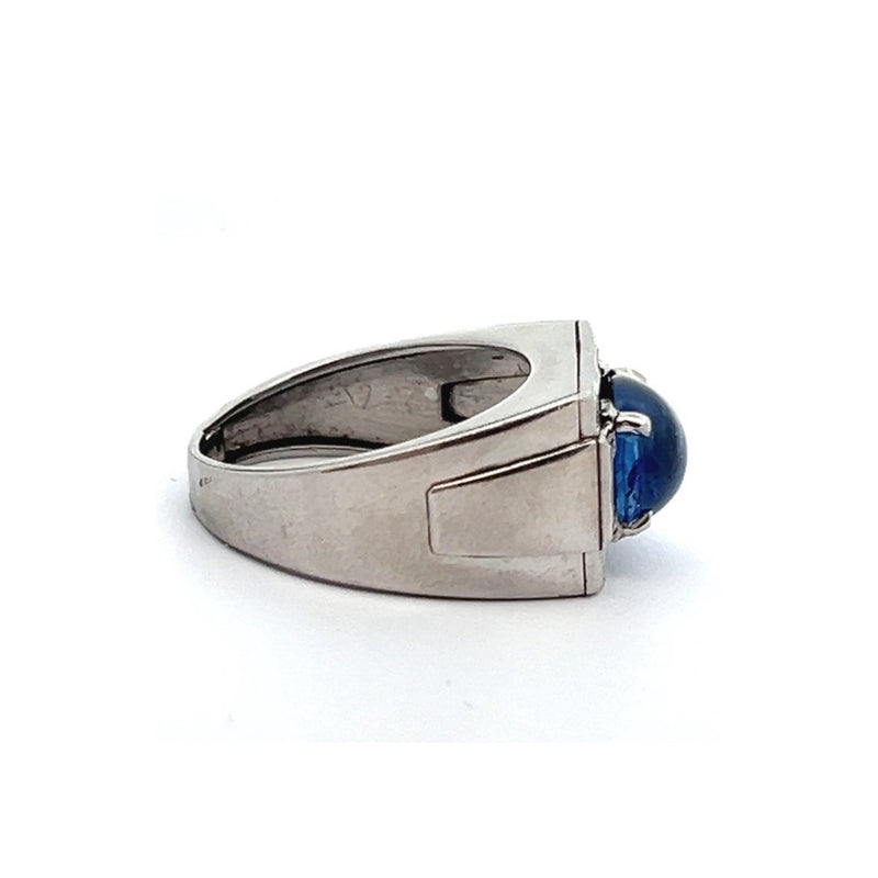 Men's Cabochon Sapphire Ring