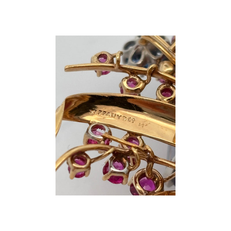 Tiffany & Co Multi Gem Bouquet Brooch