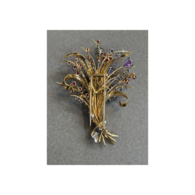 Tiffany & Co Multi Gem Bouquet Brooch