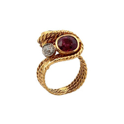 Ruby You and Me Ring