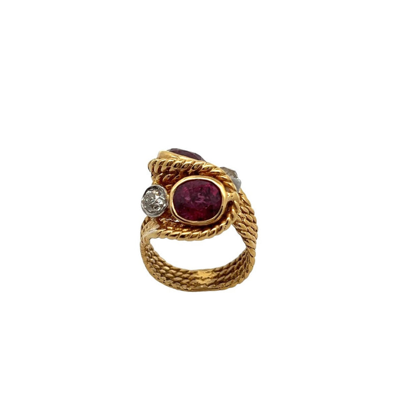 Ruby You and Me Ring