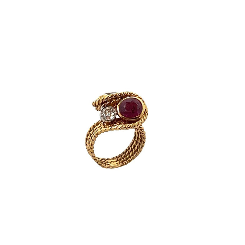 Ruby You and Me Ring