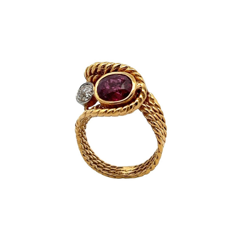 Ruby You and Me Ring