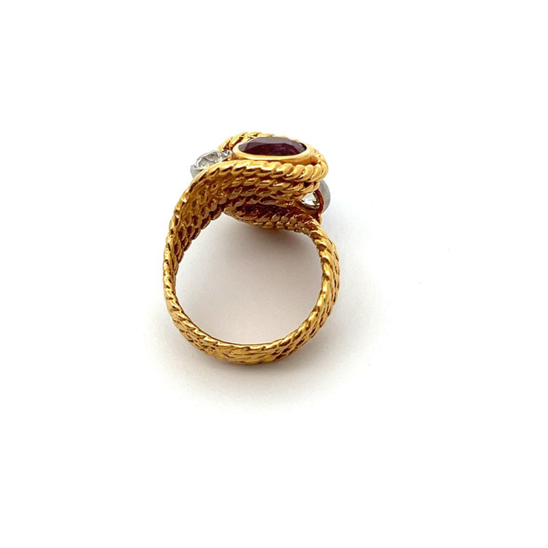 Ruby You and Me Ring