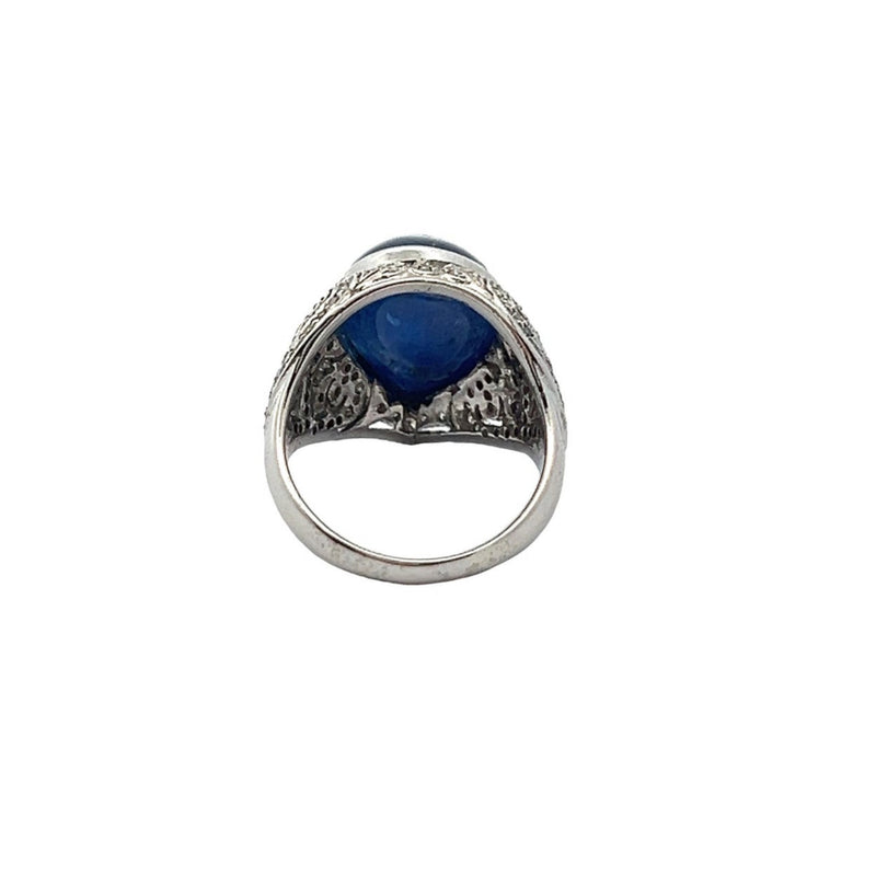 Men's Cabochon Sapphire Ring