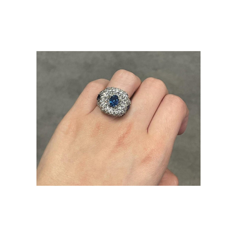 Sapphire and Diamond Ring